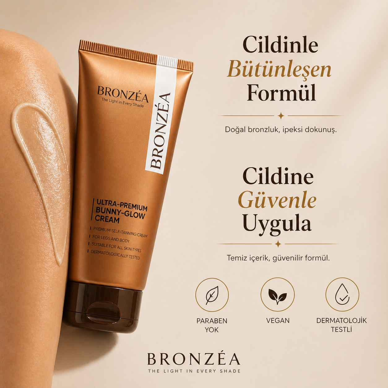 Bronzéa Güneşsiz Bronzluk Kremi